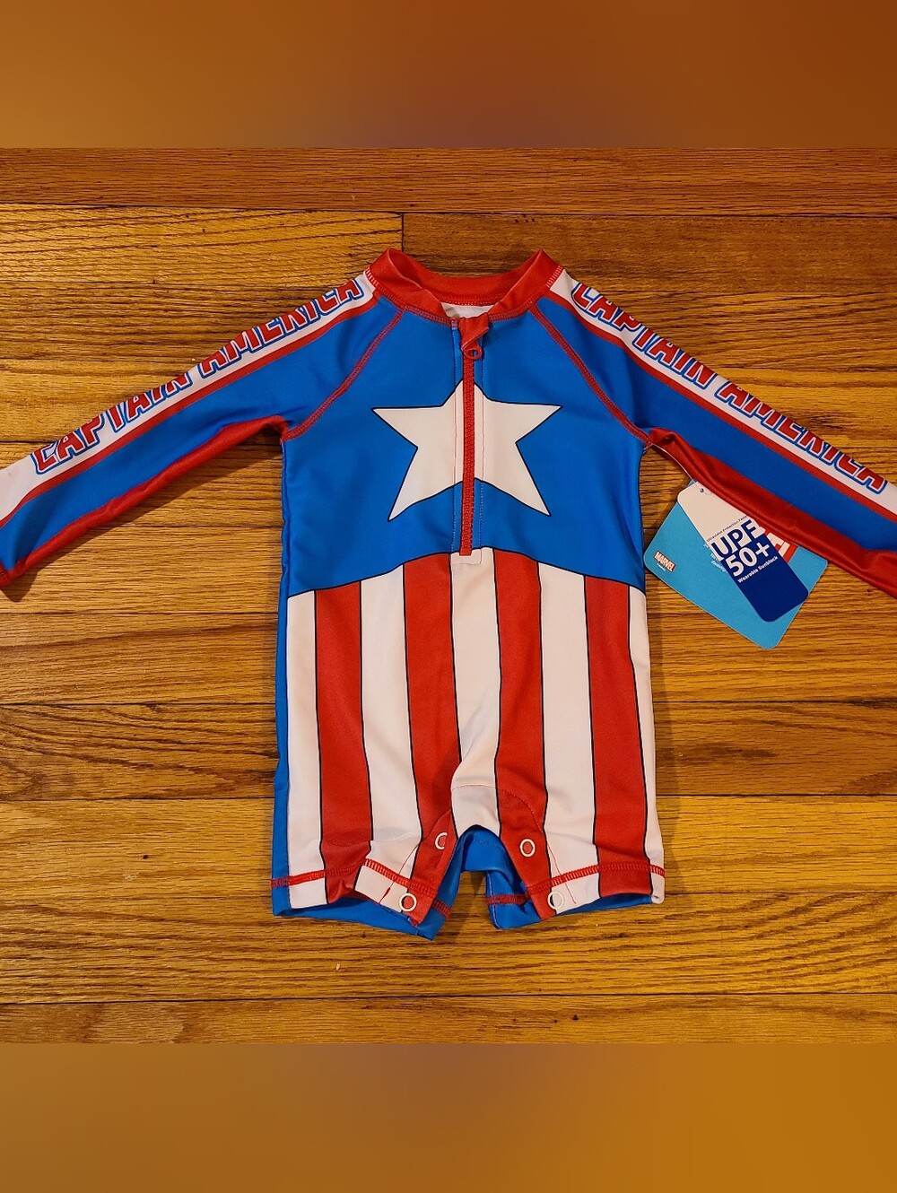 Marvel Captain America Rash Guard For Baby Boy